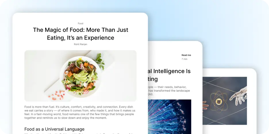 Blog & Article Templates
